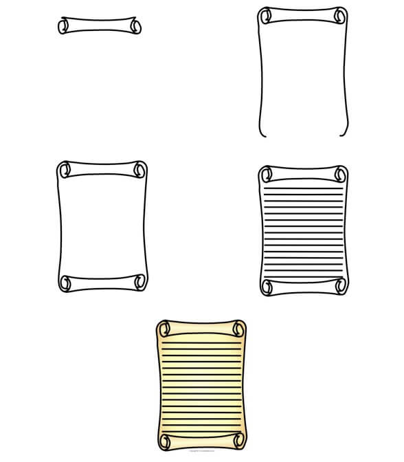 Idées de parchemins de papier (9) dessin