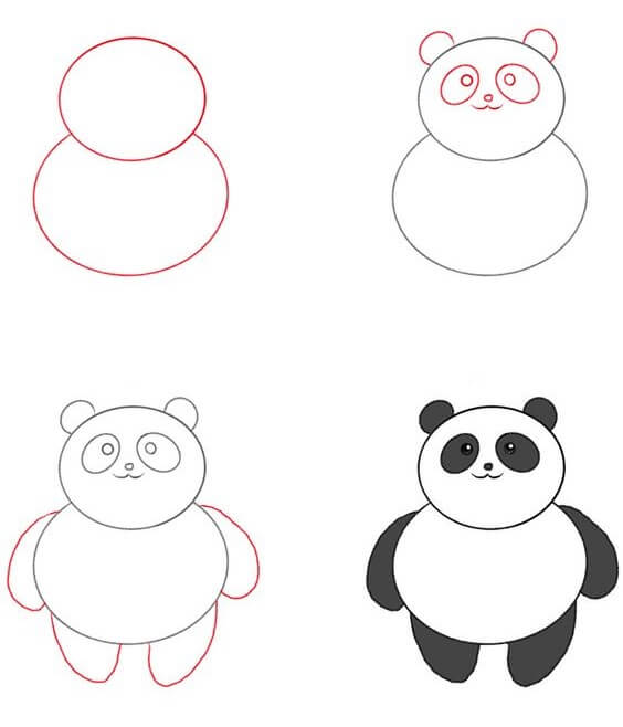 Panda bear idea (6) dessin