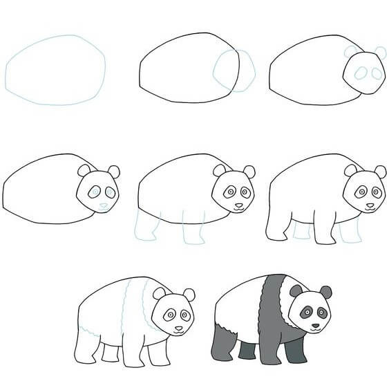 Panda bear idea (7) dessin