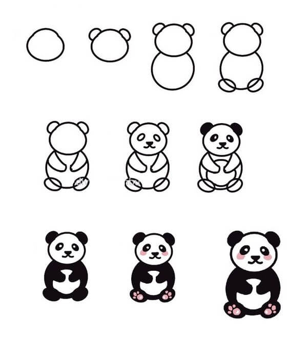 Panda bear idea (8) dessin