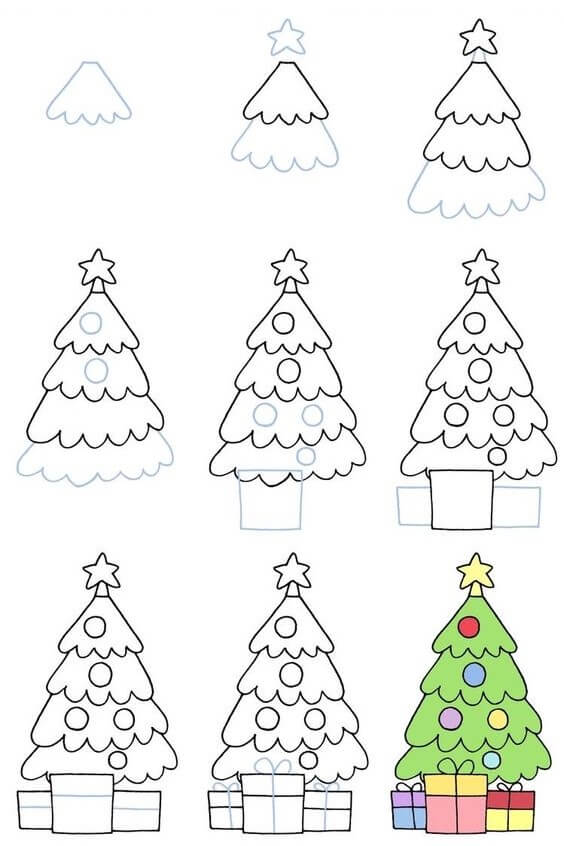 Sapin de Noël (10) dessin