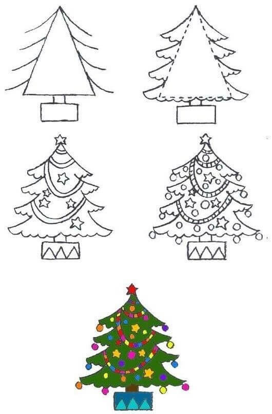 Sapin de Noël (9) dessin