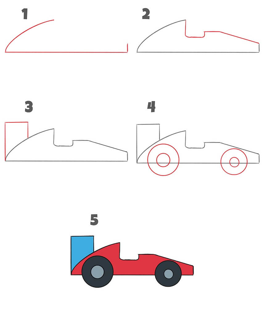 Concept de voiture de course F1 (10) dessin