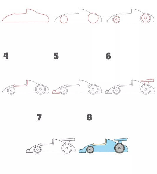 Concept de voiture de course F1 (12) dessin