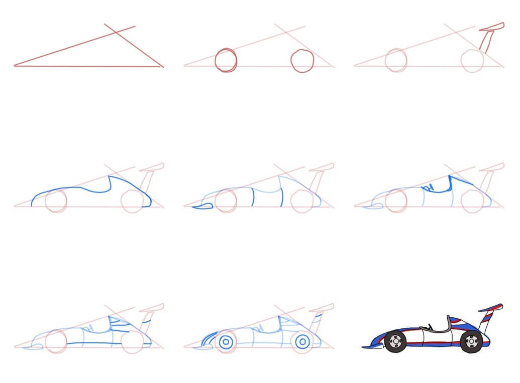 Concept de voiture de course F1 (14) dessin