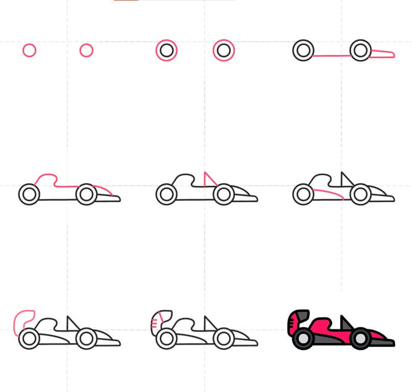 Concept de voiture de course F1 (15) dessin