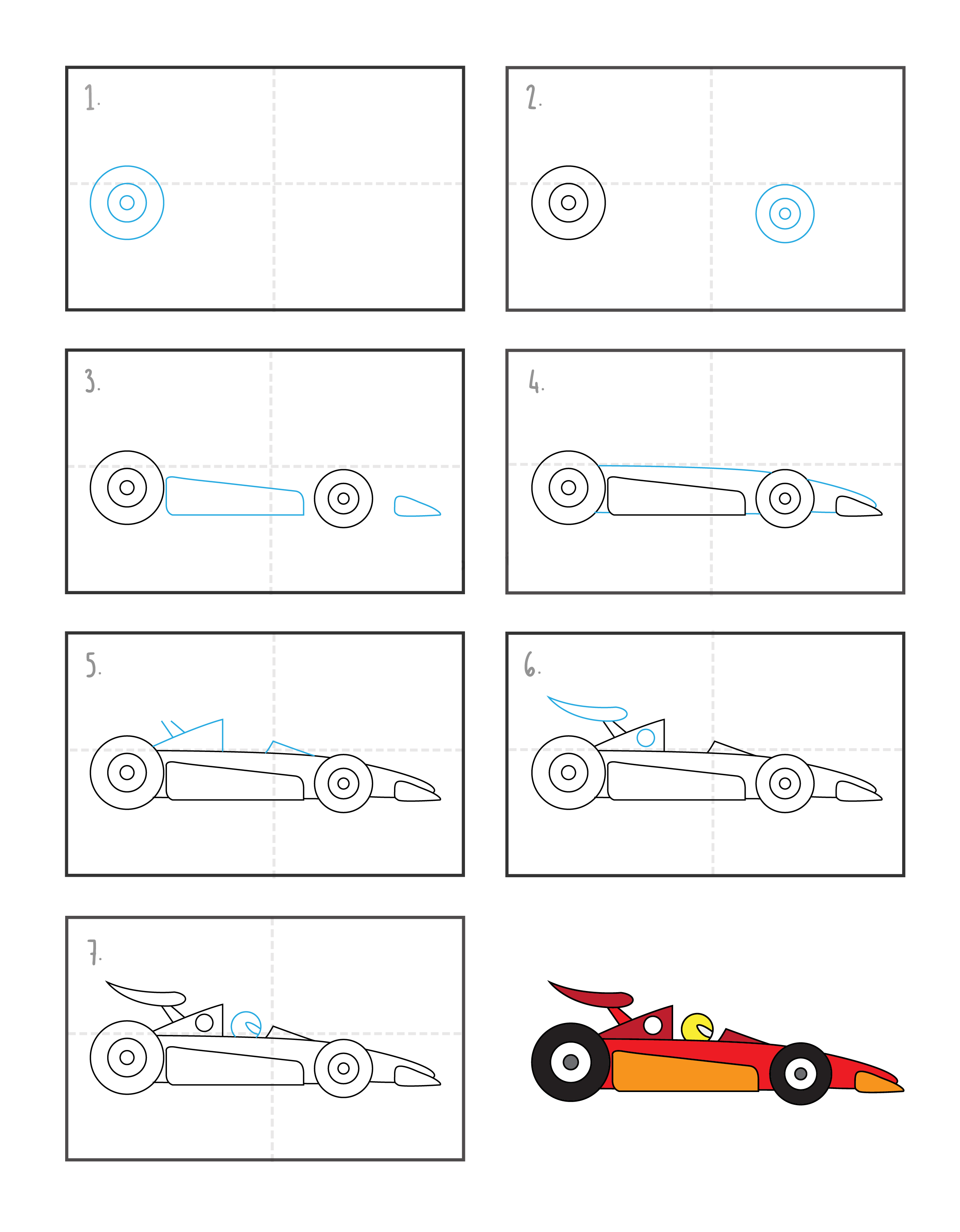 Concept de voiture de course F1 (16) dessin