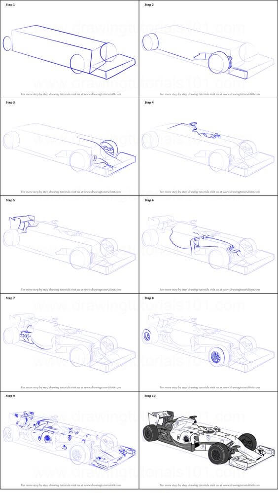 Concept de voiture de course F1 (2) dessin