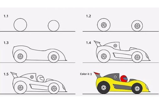 Concept de voiture de course F1 (3) dessin