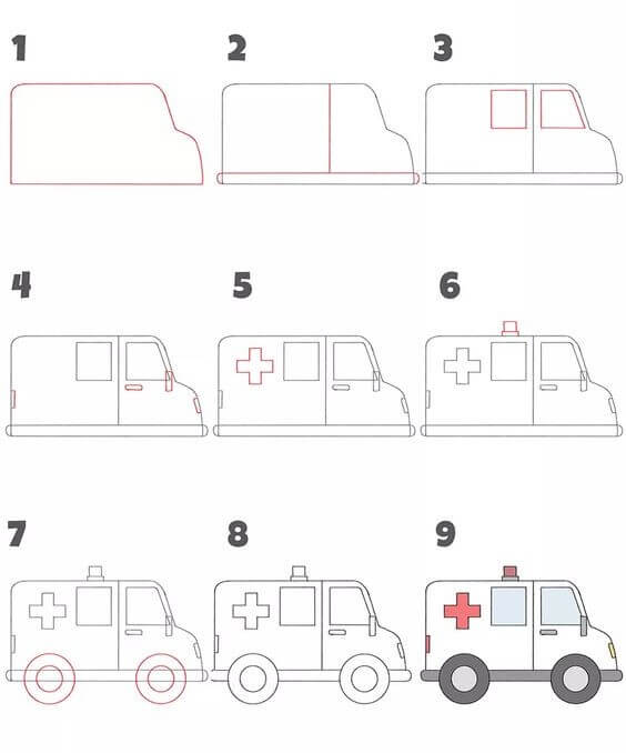 Idée d’ambulance (5) dessin