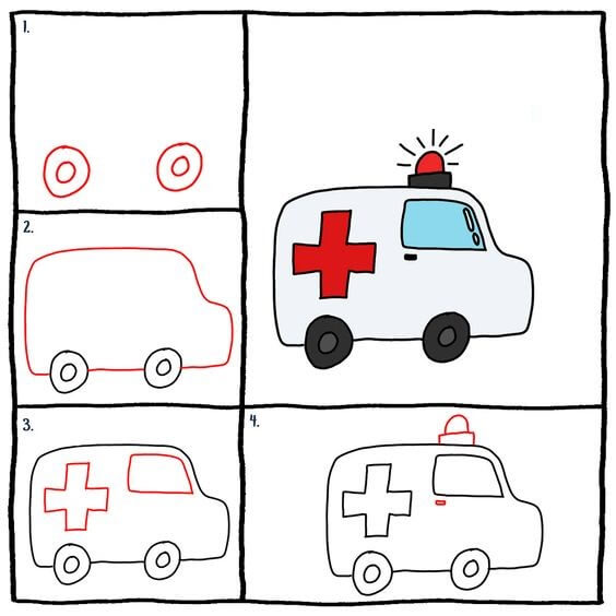 Idée d'ambulance (7) dessin