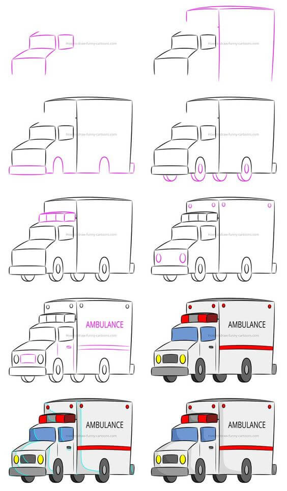 Idée d'ambulance (8) dessin