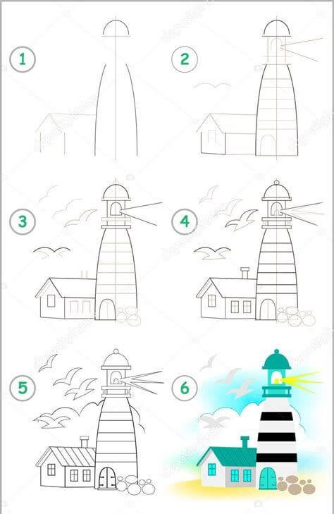 Idée de tour de phare (15) dessin