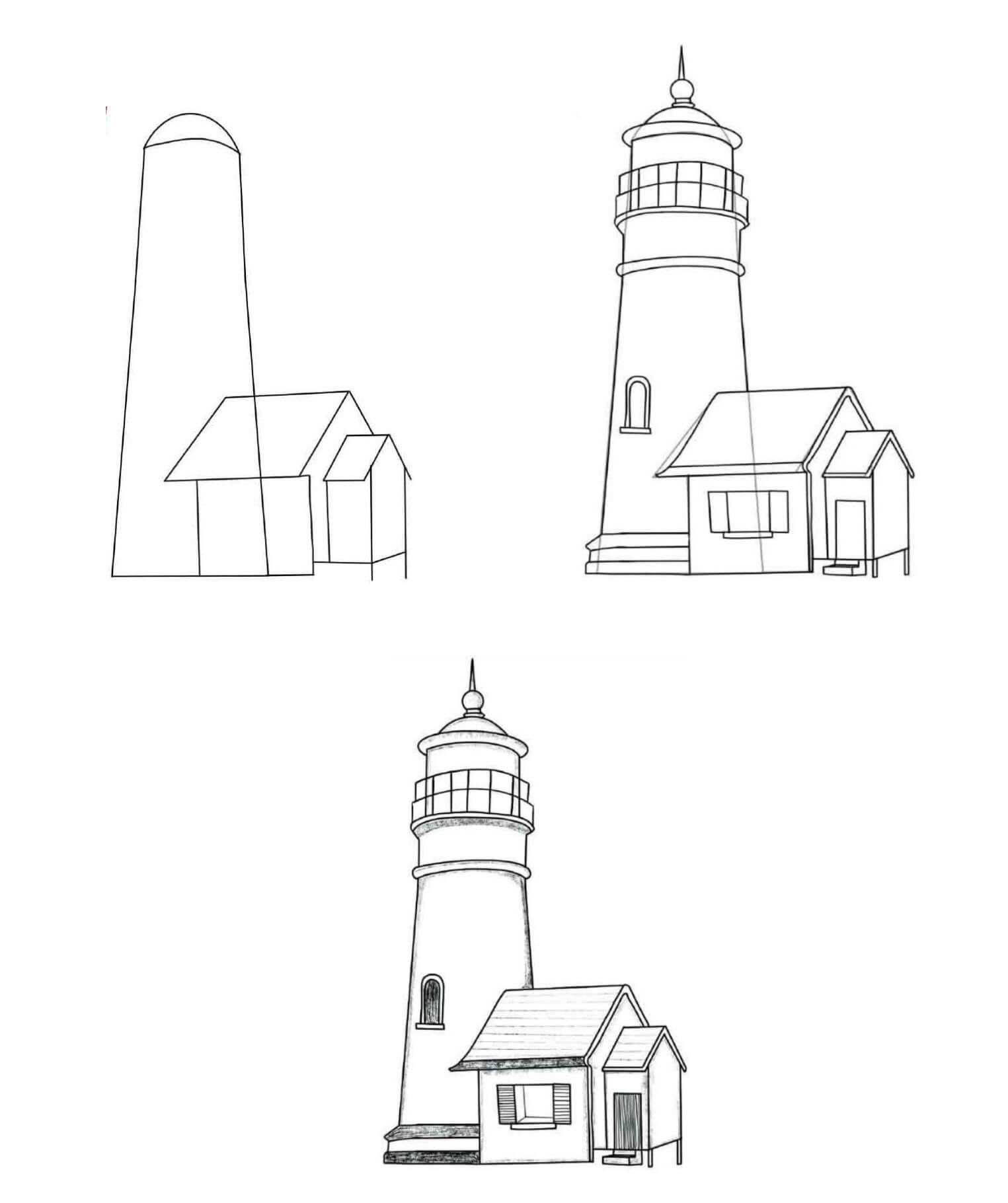 Idée de tour de phare (2) dessin