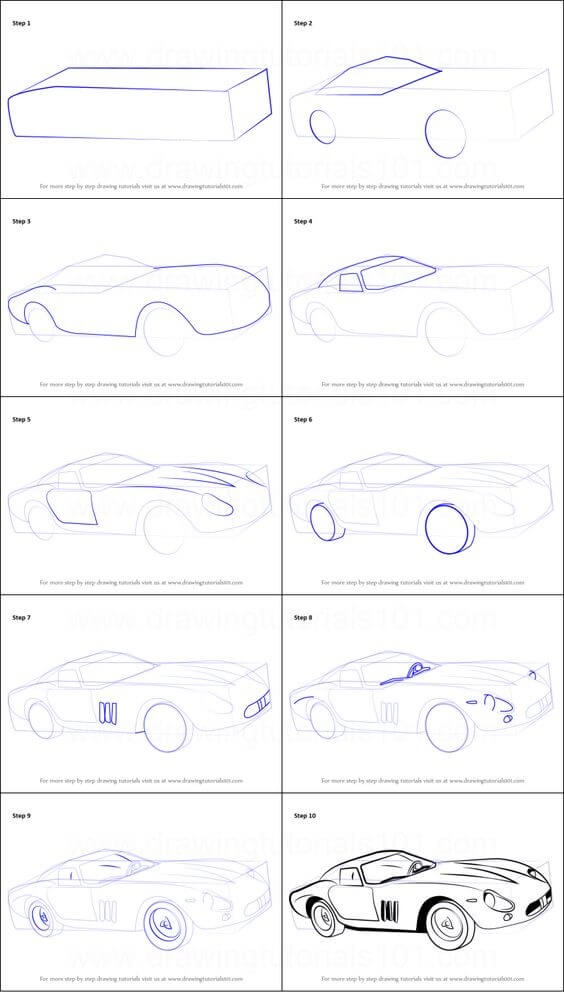 Idée de voiture Ferrari (2) dessin