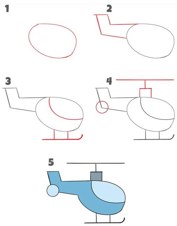 Idée d’hélicoptère (2) dessin