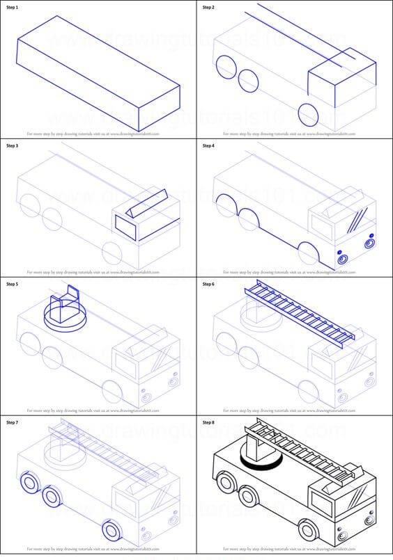 Idées de camions de pompiers (2) dessin