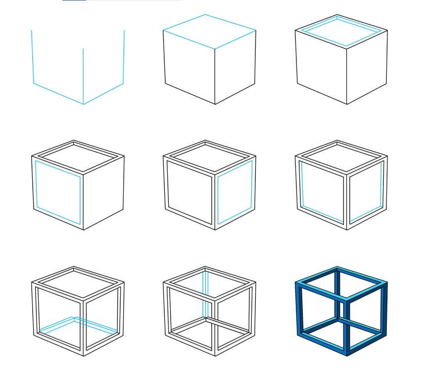 Idées de cubes (13) dessin