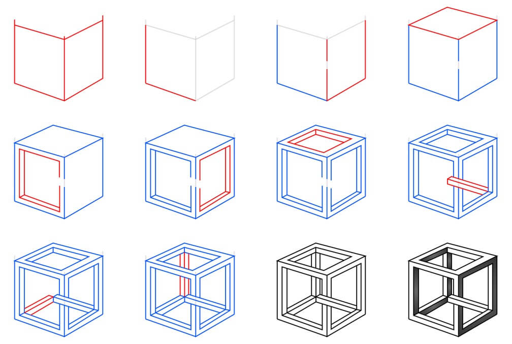 Idées de cubes (17) dessin