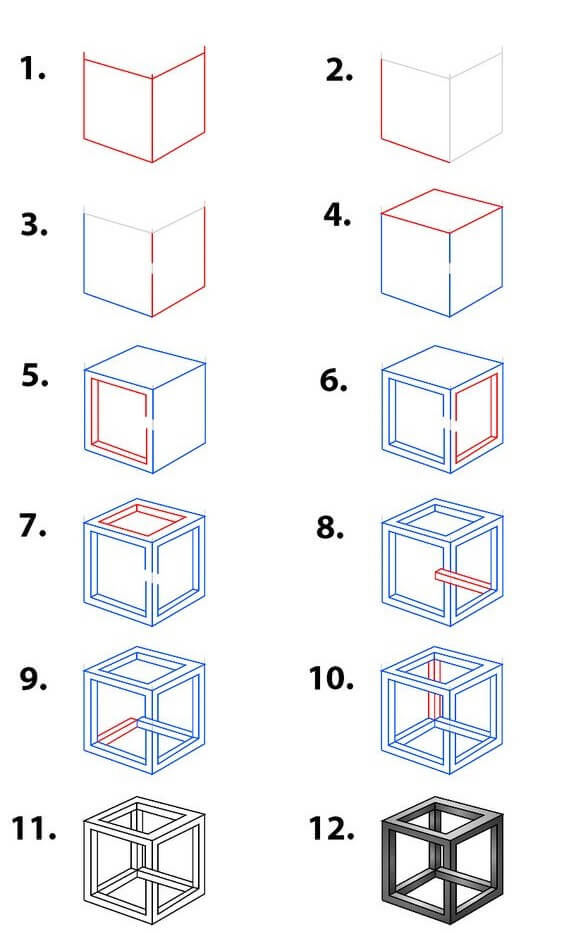 Idées de cubes (2) dessin