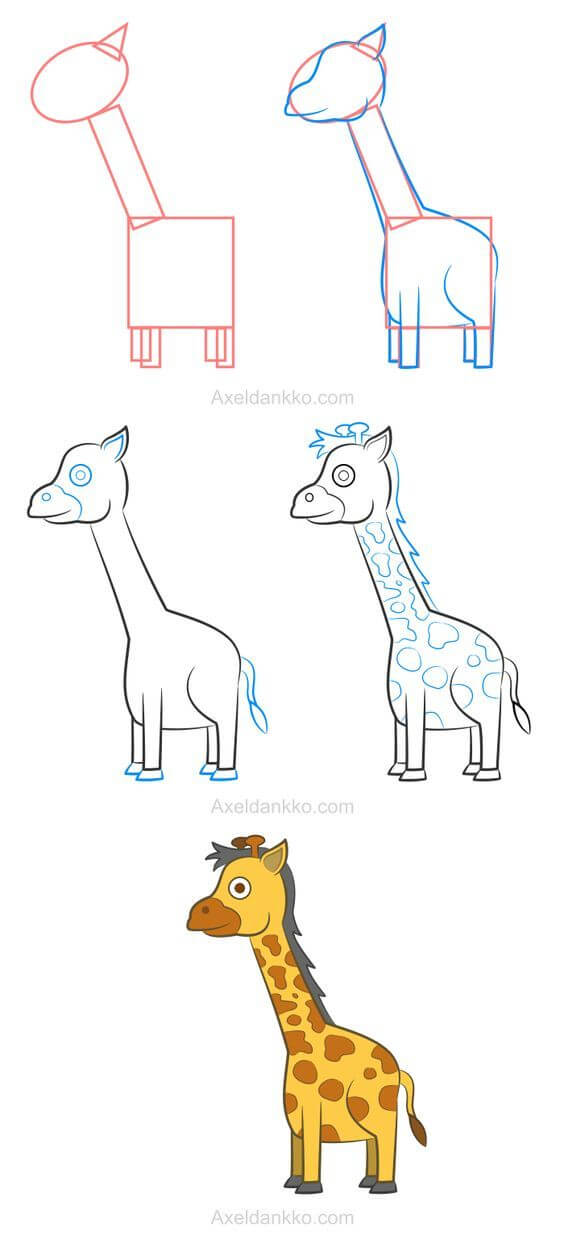 idées de girafe (14) dessin