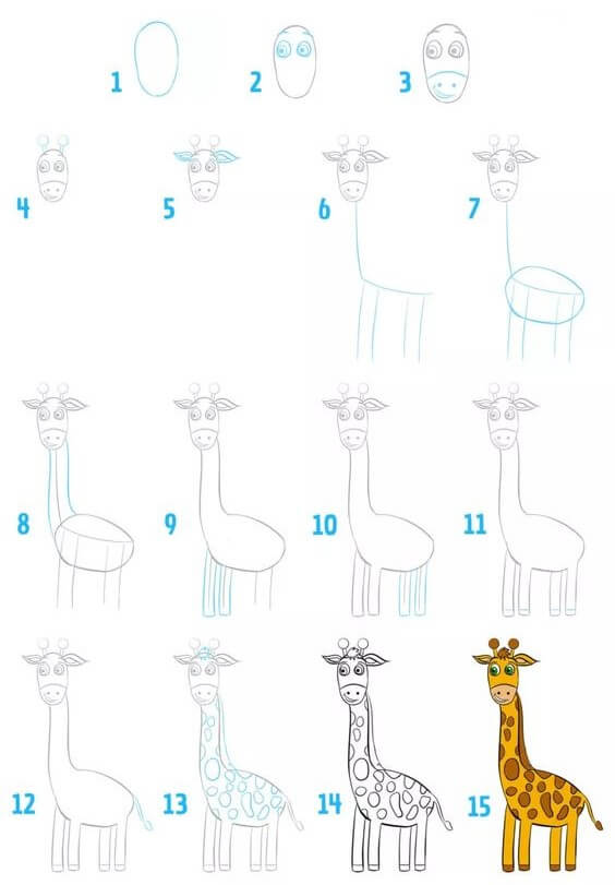 idées de girafe (19) dessin