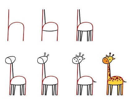 idées de girafe (6) dessin