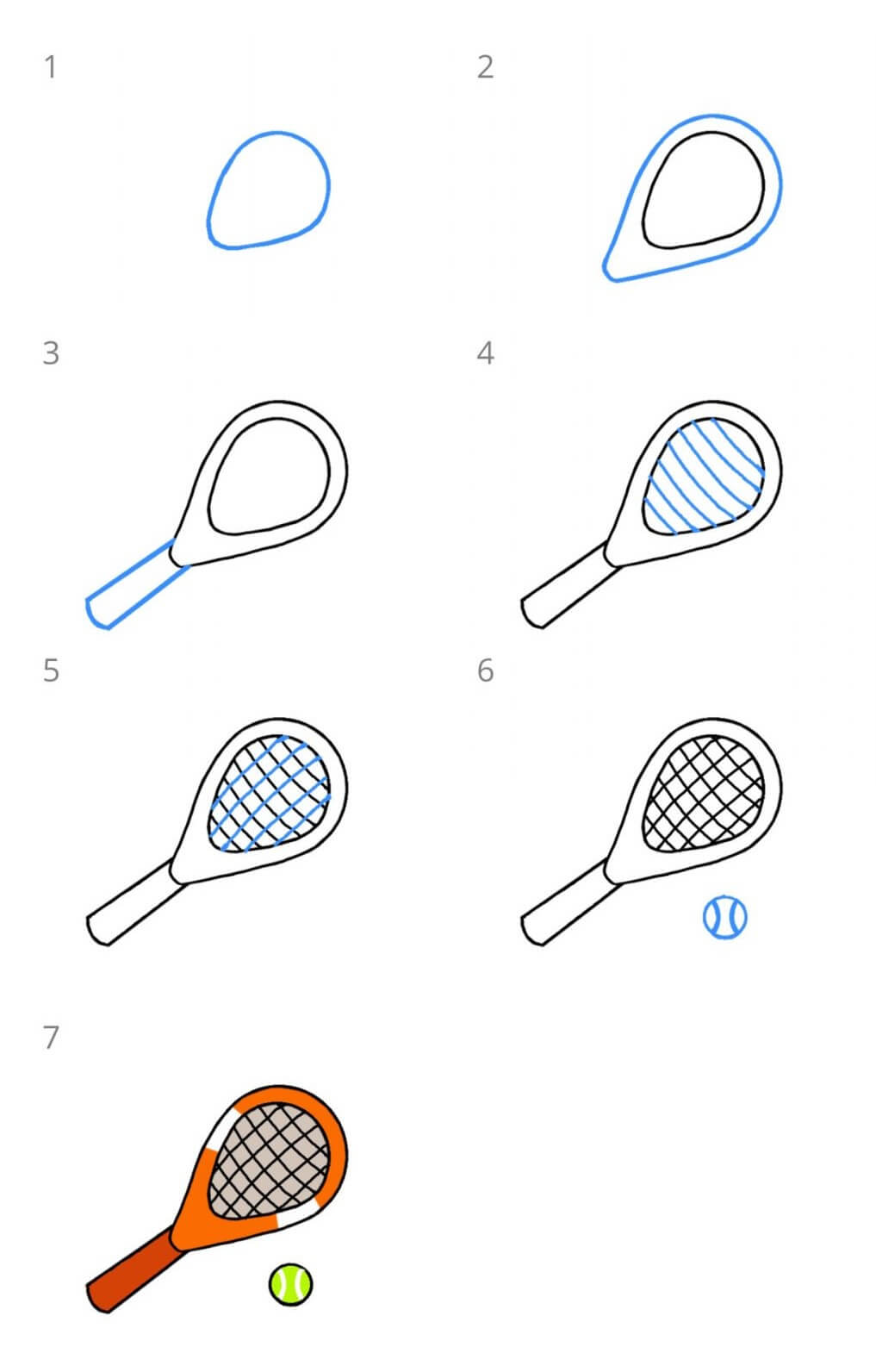 Idées de raquettes de tennis (10) dessin