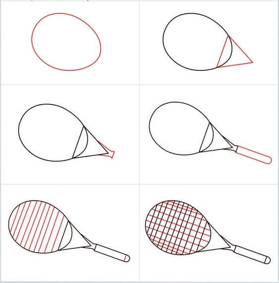 Idées de raquettes de tennis (2) dessin