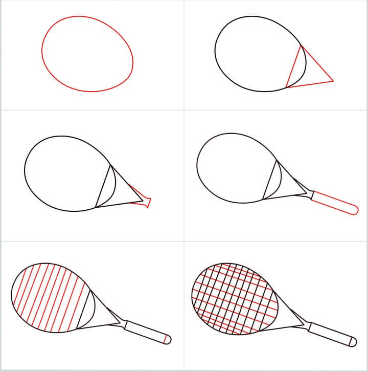 Idées de raquettes de tennis (3) dessin