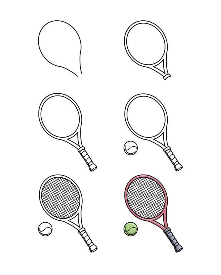 Idées de raquettes de tennis (9) dessin