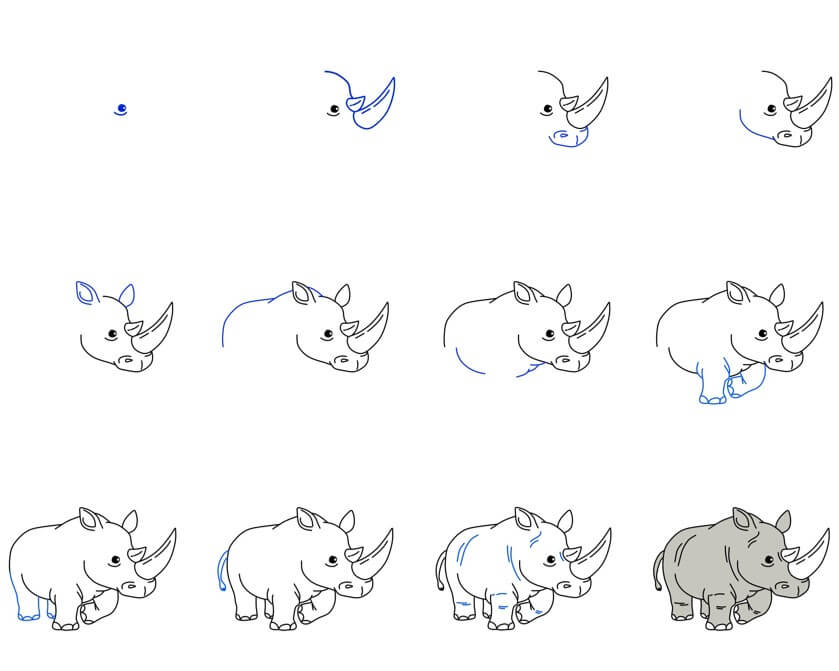 idées de rhinocéros (1) dessin