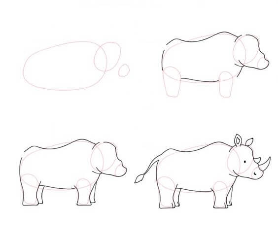 idées de rhinocéros (3) dessin