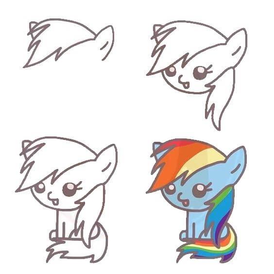 Rainbow Dash (2) dessin