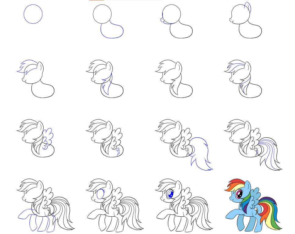 Rainbow Dash (5) dessin