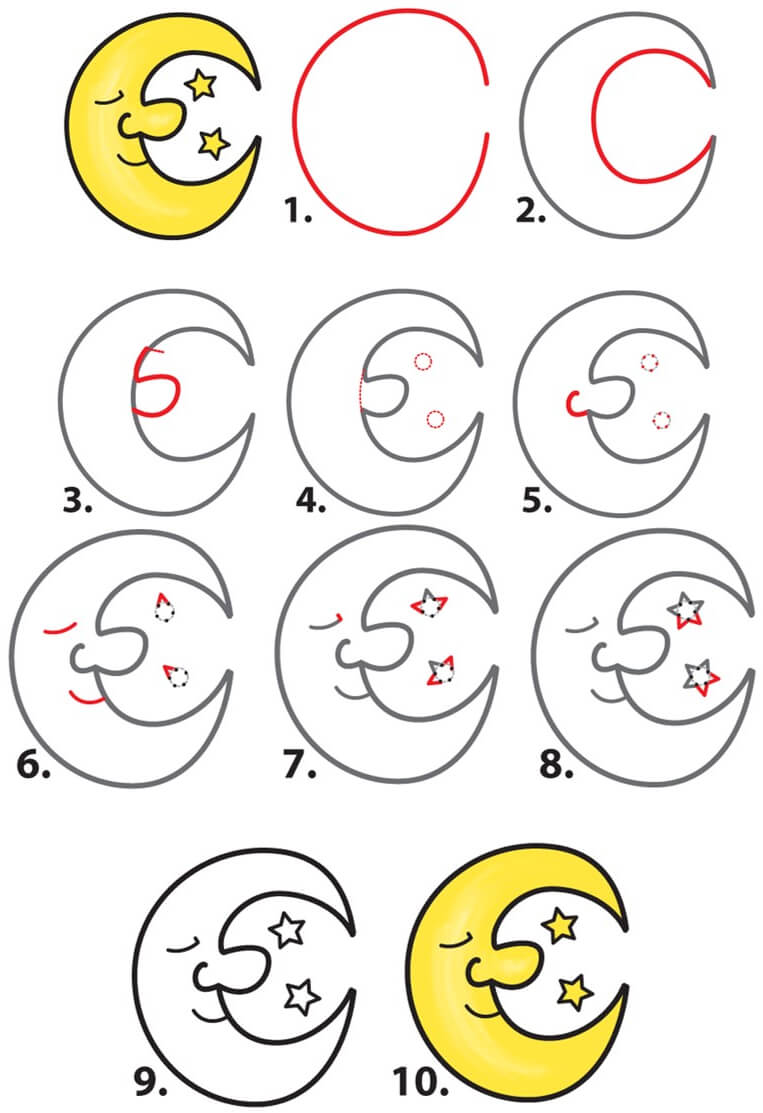 Croissant de lune (11) dessin