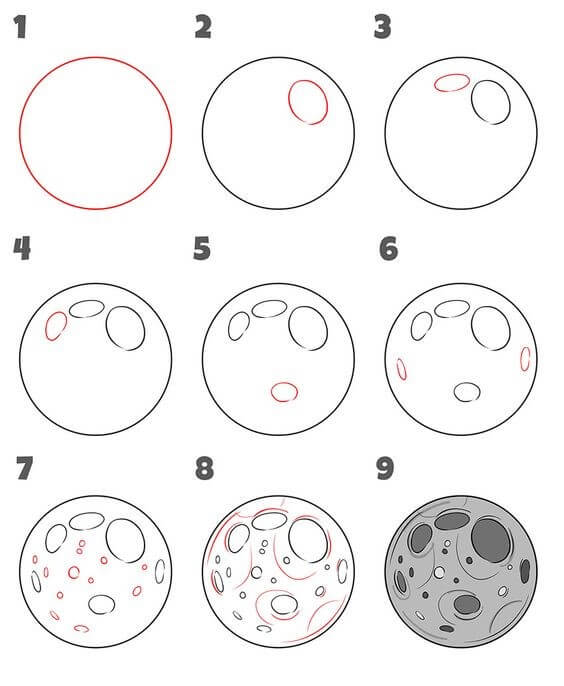 Full moon (2) dessin