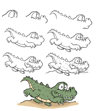 Idée de crocodile (3) dessin