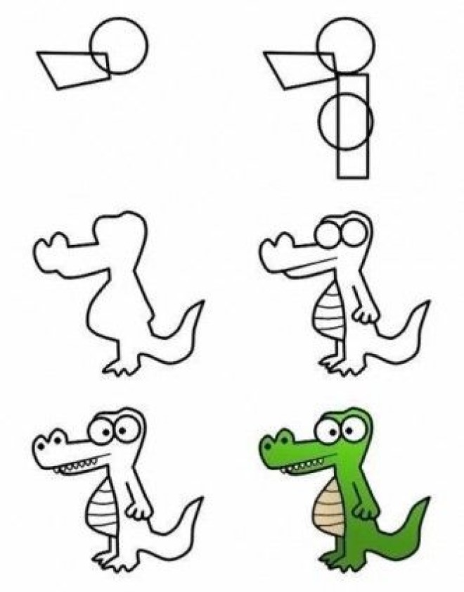 Idée de crocodile (4) dessin