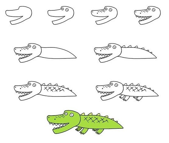 Idée de crocodile (5) dessin