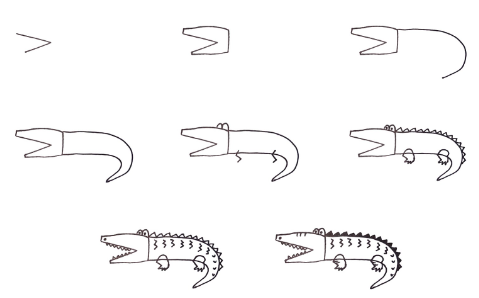 Idée de crocodile (6) dessin