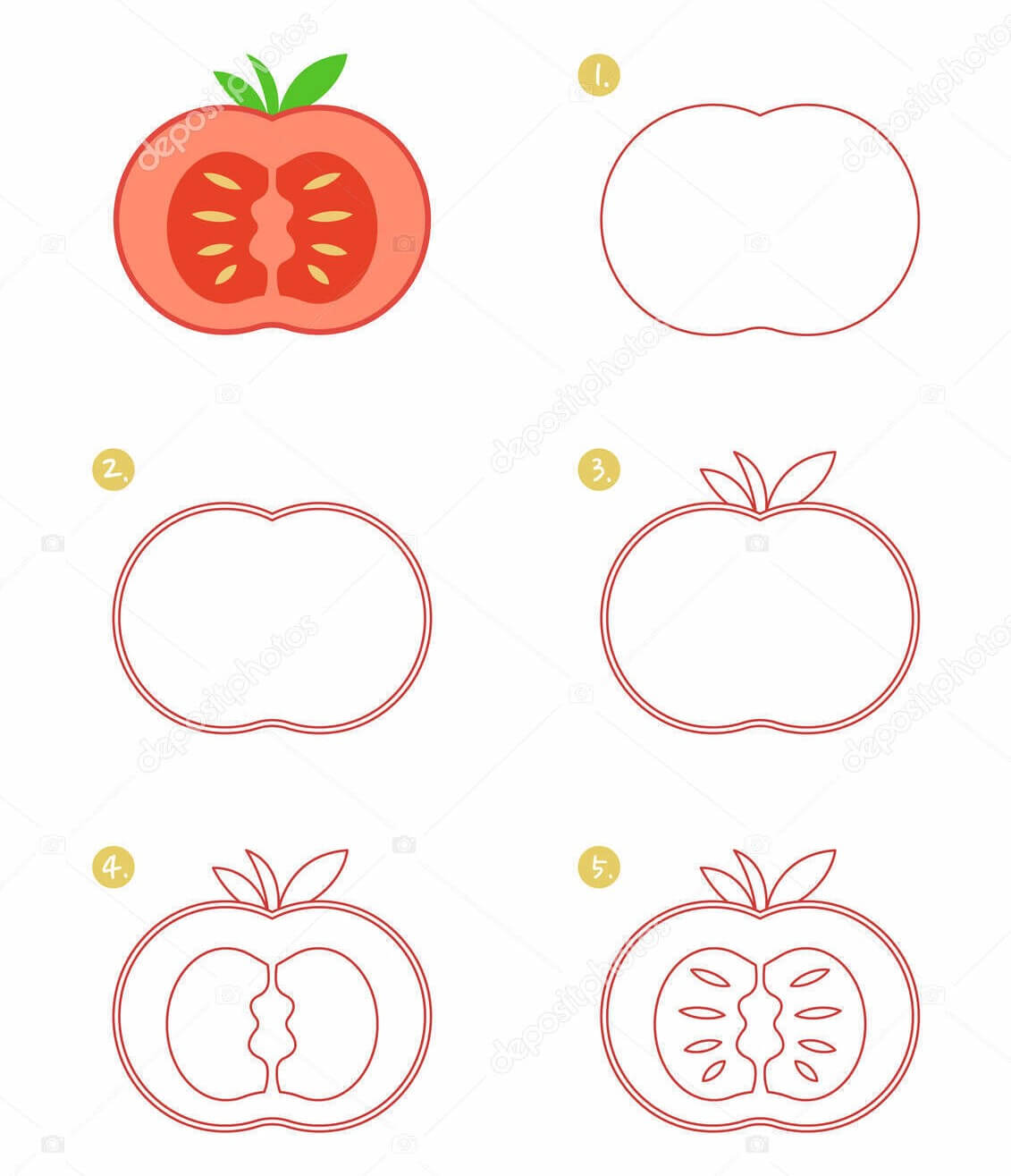 Idée tomate (4) dessin