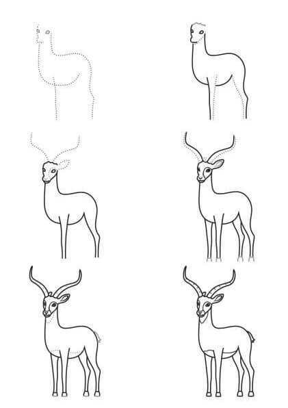 Idées d'antilopes (1) dessin