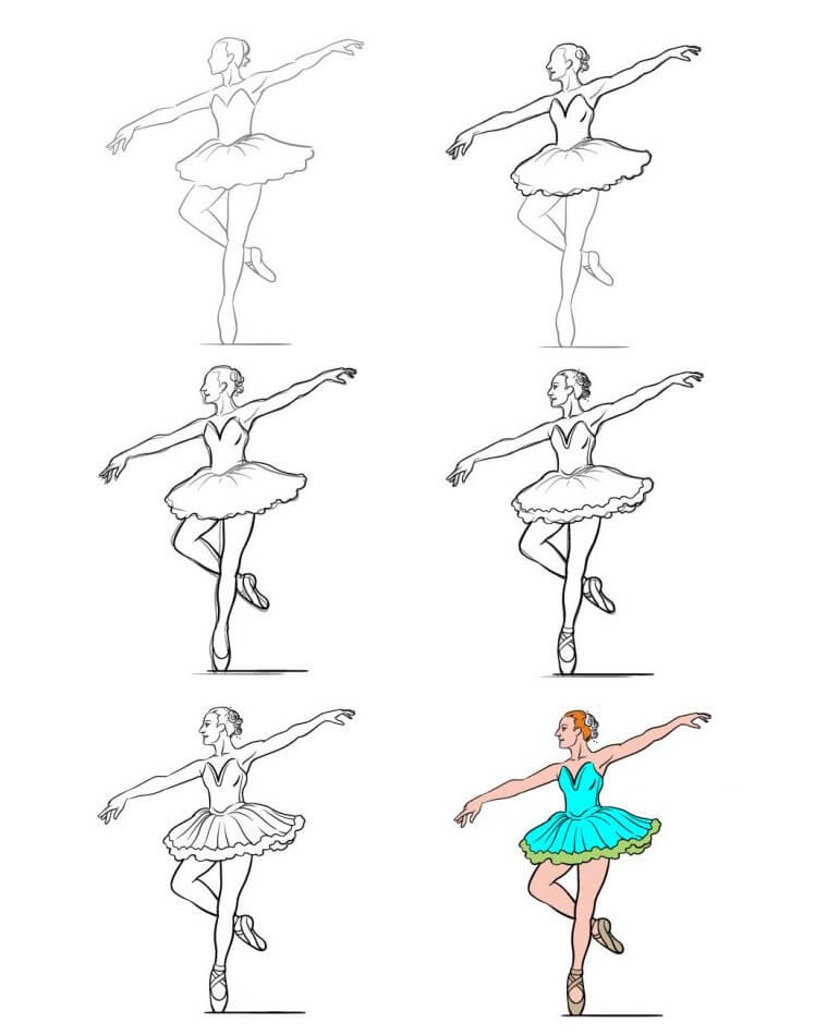 Idées de ballerines (3) dessin