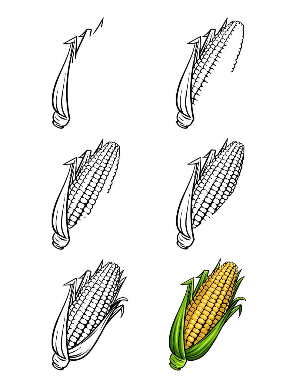 Idées de maïs (8) dessin