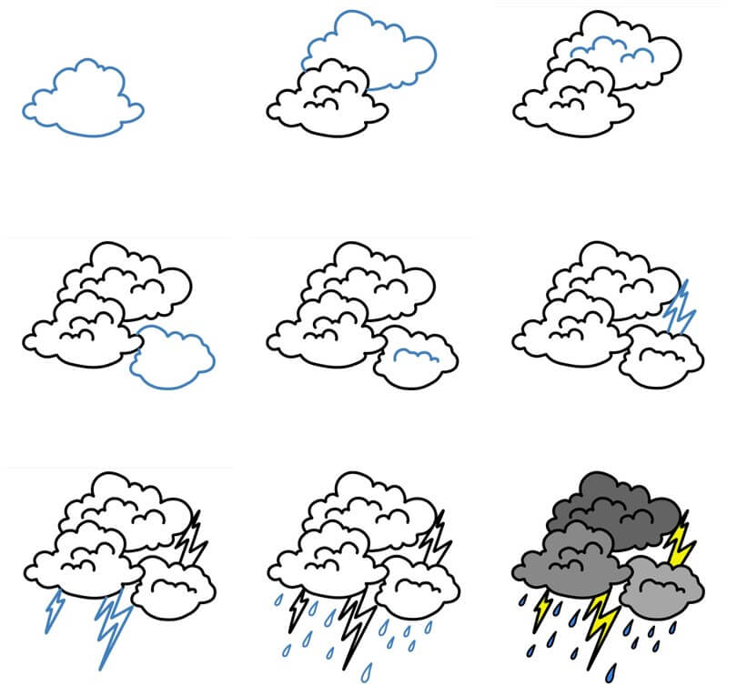 Idées de pluie (11) dessin