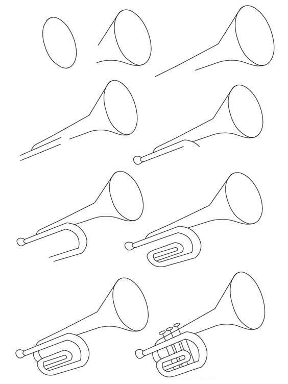 Idées de trompette (2) dessin