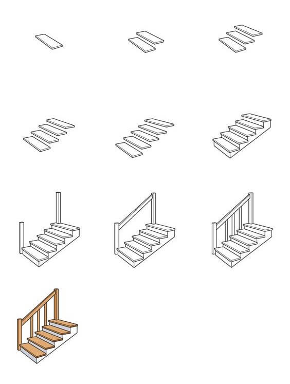 Idées d'escaliers (1) dessin