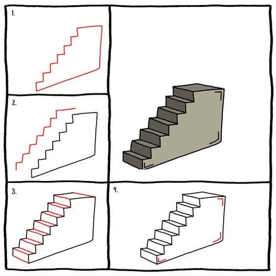 Idées d'escaliers (2) dessin