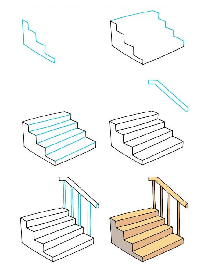 Idées d’escaliers (3) dessin